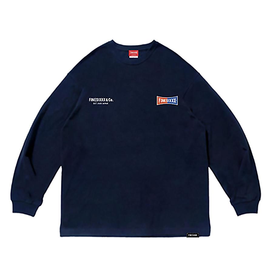 FINESIXXX(ファインシックス) STANDARD LOGO GRAPHIC LONG SLEEVES 3色(ブラック/ホワイト/ネイビー)☆送料無料☆｜pinsstore｜07