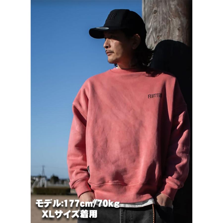 BLUCO（ブルコ） FLUTTER(フラッター) Pigment Dye B/S OG logo Sweat