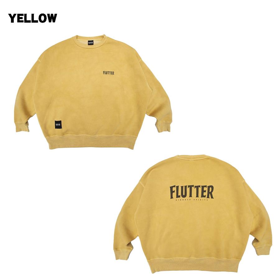 BLUCO（ブルコ） FLUTTER(フラッター) Pigment Dye B/S OG logo Sweat