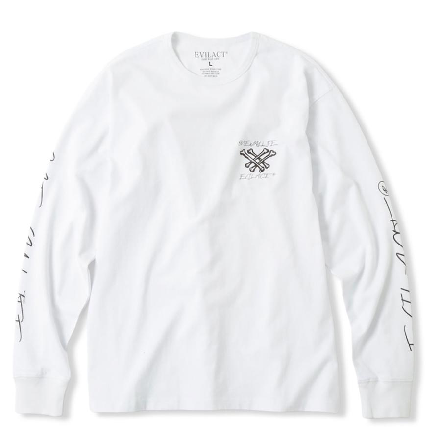 EVILACT(イーブルアクト) CROSS BONE L/S (ブラック/ホワイト)☆送料無料☆｜pinsstore｜05