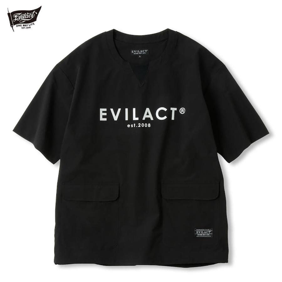 セールアイテム!! EVILACT(イーブルアクト) CHEMICAL S/S ブラック セールプライス!! EVILACT(イーブルアクト) CHEMICAL S/S ブラック