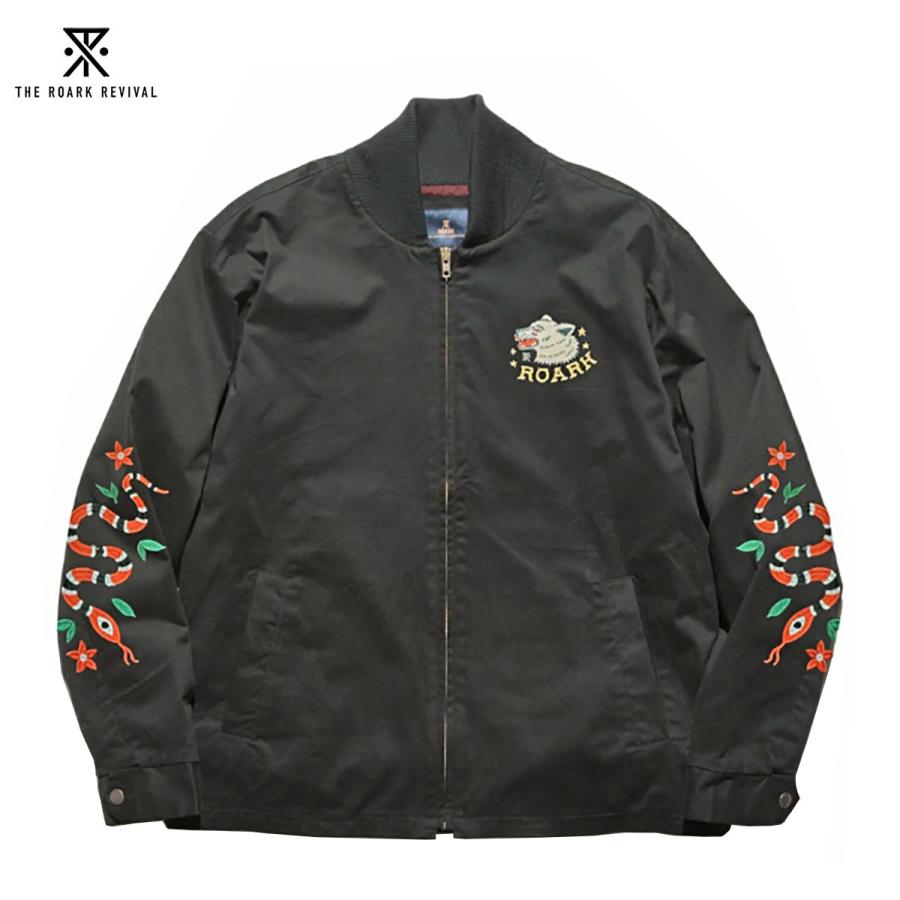 ジャケット・アウター Roark Revival \"OPEN ROADS\"Bomber jacket Open Roads Jacket in Black – Roark