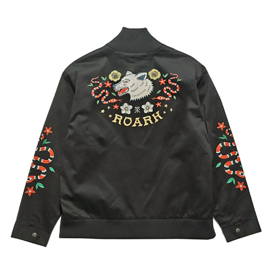 ROARK WOLFPACK\" BOMBER JACKET ロアークLサイズ ROARK WOLFPACK