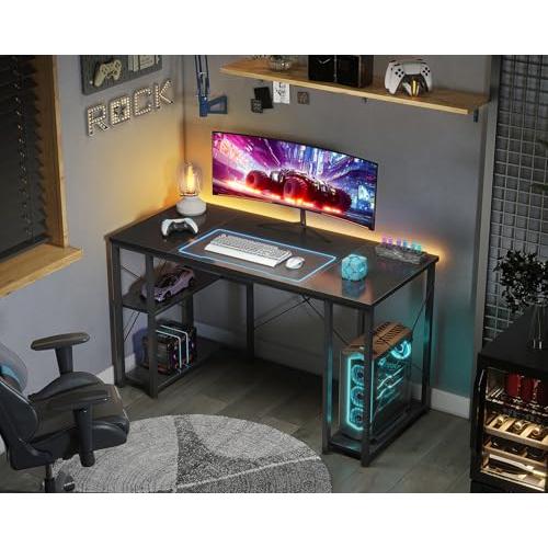 AODK ゲーミングデスク パソコンデスク 机 pcデスク 幅120cm 両側