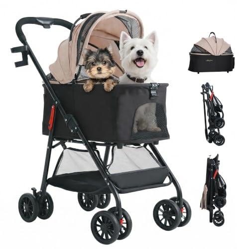 大66cmゆりかご ・ 中型犬専用MILA&LOUIS ペットカート 多頭の小型犬