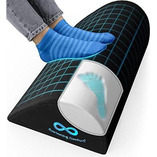 Everlasting Comfort エバーラスティング・コンフォート オフィス用フットレスト・足台・デスク用 足置き 洗えるカバー付き足乗せ | 