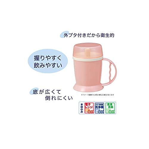 台和(Daiwa) プチエイド HS-N12 吸い口付きマグカップ (ピンク) 360ml