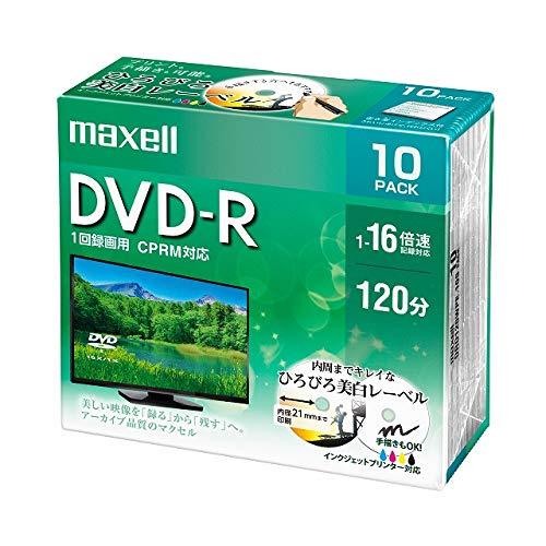 DRD120WPE.10S 録画・録音用 DVD-R 4.7GB 一回(追記) 録画