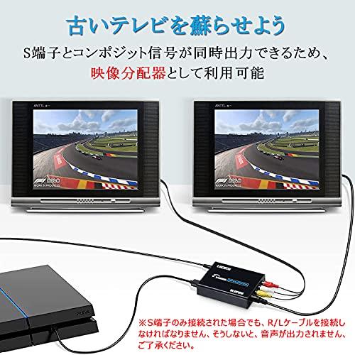 BLUPOW【電源不要】HDMI to コンポジット/S端子 変換器 1080P対応 HDMI to Composite 3RCA AV/S-V｜pinus-copia｜03