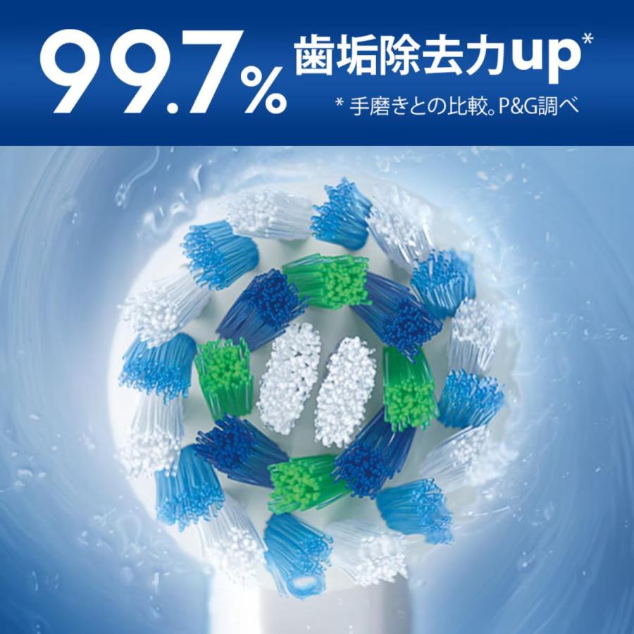 ブラウン 電動歯ブラシ 本体 2本セット D3055133CB-LR オーラルB PRO1 BRAUN｜pinus-copia｜03