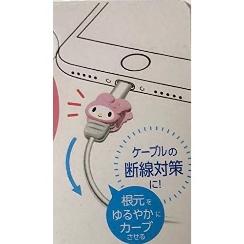 HACHIEMON サンリオ マイメロディ ケーブルプロテクター 携帯電話アクセサリー iPhone用 2個セット (ライトニングケーブル)｜pinus-copia｜05