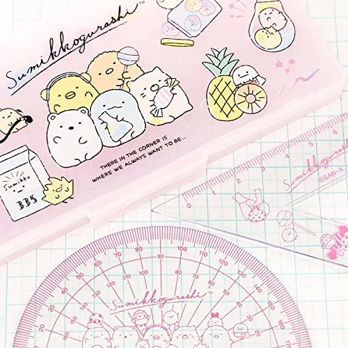 サンエックス すみっコぐらし ハッピースクール 定規 分度器 三角定規
