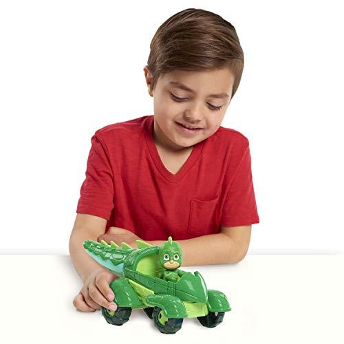 Just Play PJ Masks ゲッコー&ゲッコーモバイル 2ピース 可動フィギュア 車両セット グリーン｜pinus-copia｜02