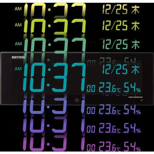 リズム(RHYTHM) 大型 掛け時計 電波時計 デジタル カラー リズム(RHYTHM) 大型 掛け時計 電波時計 デジタル カラー