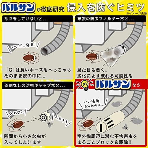 レック(LEC) バルサン エアコン室外機用 毒餌付き 防虫キャップ スティック (2個入) /侵入防止と毒エサによる駆除のW効果で室内侵入ゼロ｜pinus-copia｜06