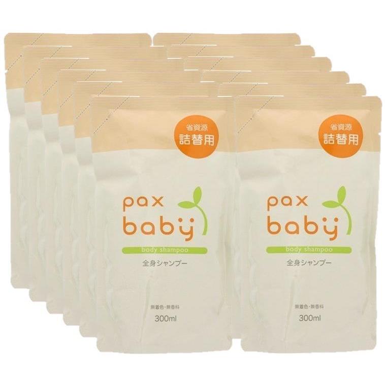 パックスベビー 全身シャンプー 泡タイプ つめかえ用 300mL×12個セット(685)(60S)