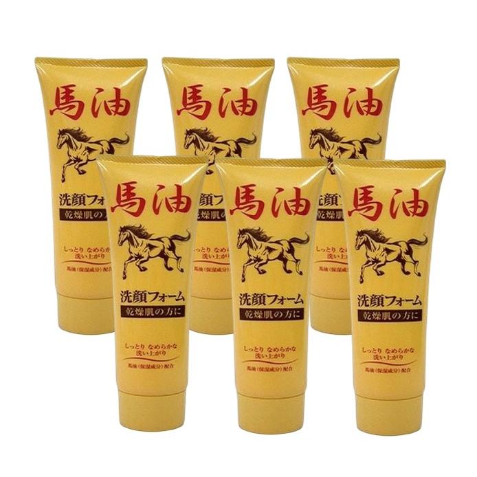 配送料無料 ジュンコスメティック馬油洗顔フォーム120g6個セット