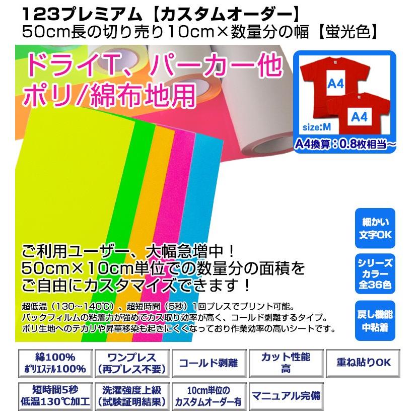 アイロンプリントシート 細カット-フイルム粘着【中-強】123
