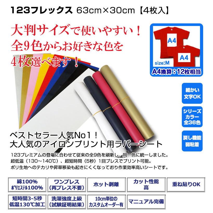 アイロンプリントシート 太カット-フイルム粘着【弱】123 アイロンプリントシート 太カット-フイルム粘着【弱】123