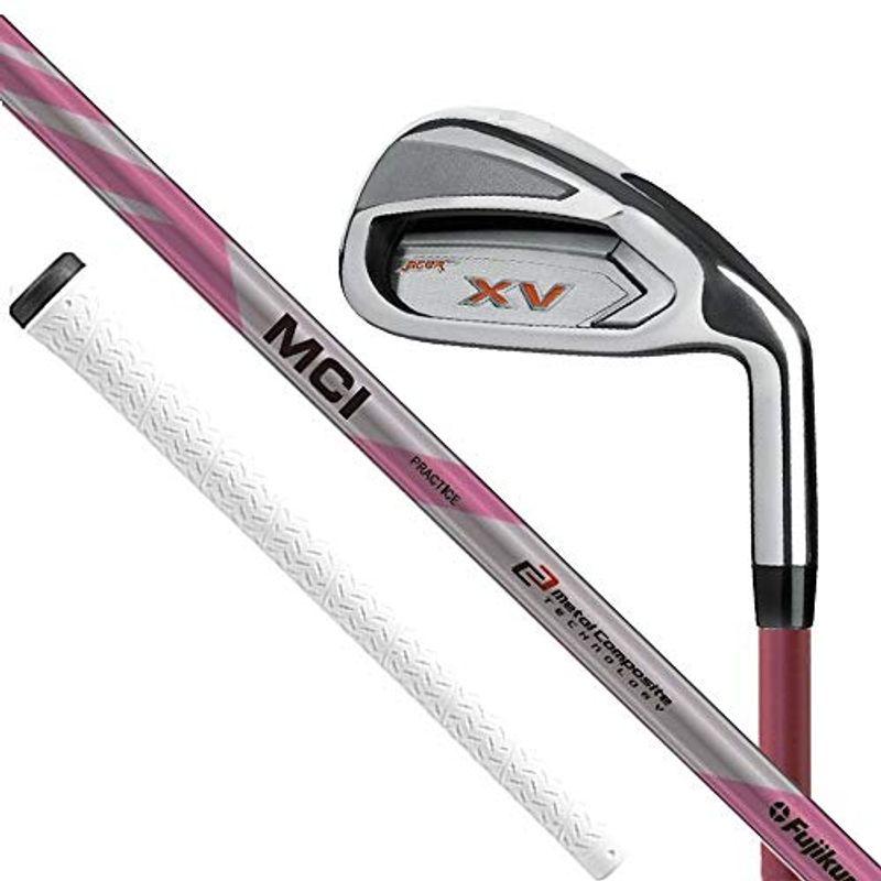 フジクラ 練習用クラブ#7(XV) アイアン(MCI PRACTICE) LTCメビウス白 (37インチ仕様) ピンク