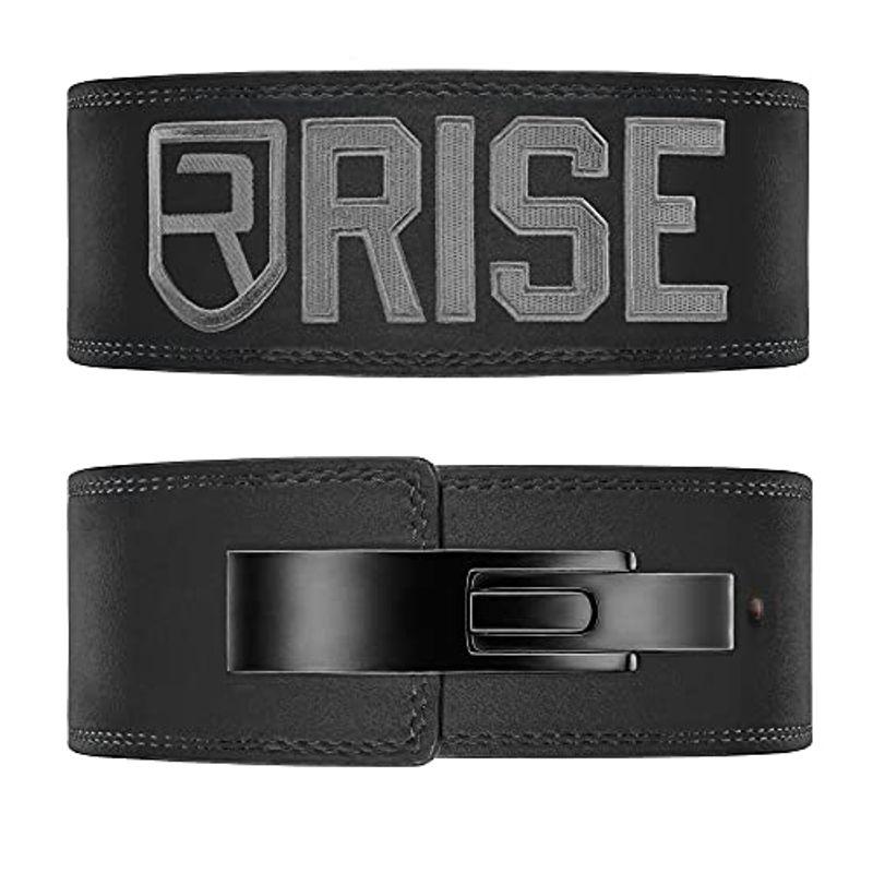RISE(ライズ)トレーニングベルト 筋トレ パワー リフティング ベルト レバーアクションベルト (black13mm, S)