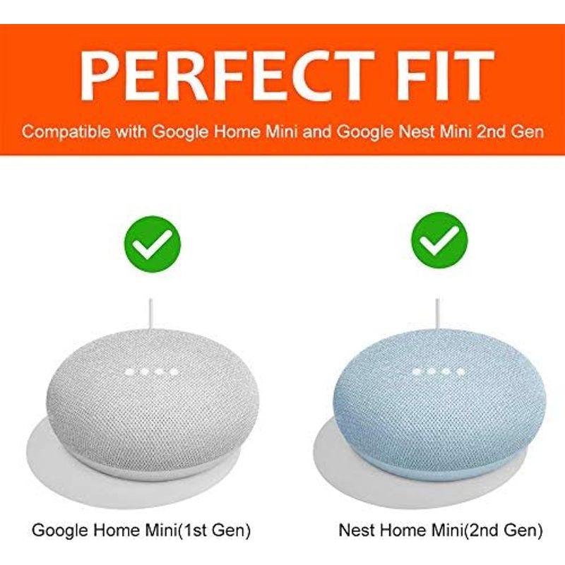 コンセント壁マウントホルダー Google Nest MiniとGoogle Home Mini用 省スペースアクセサリー コード管理付き｜pipihouse｜08