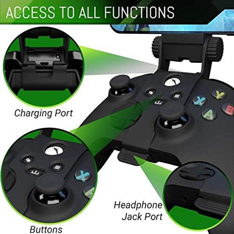 Xbox Series X コントローラー モバイルゲームクリップ Xboxコントローラー 携帯電話マウント 調節可能な電話ホルダークランプ｜pipihouse｜06