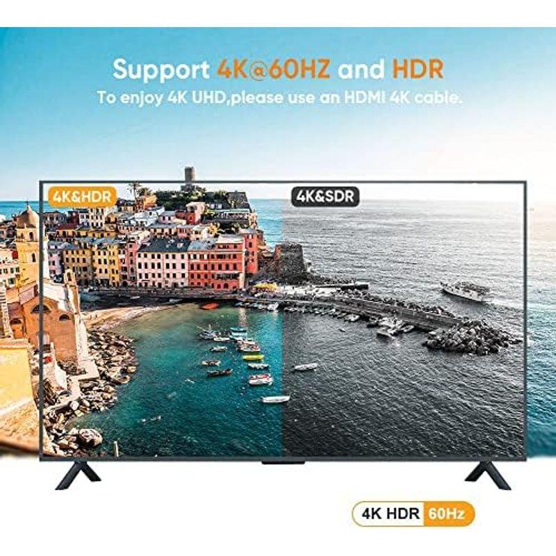アクティブDP to HDMI 4K@60Hz HDR, CableCreation 8FT（約2.5M)DisplayPort to HD｜pipihouse｜18