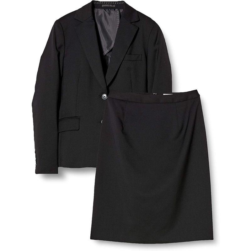 コナカ スタイリッシュ ウィメンズ スーツ 就活、ビジネスに最適なベーシックなスカートスーツ、SP_LSET-BK-2B-SK 黒無地 日本｜pipihouse｜06