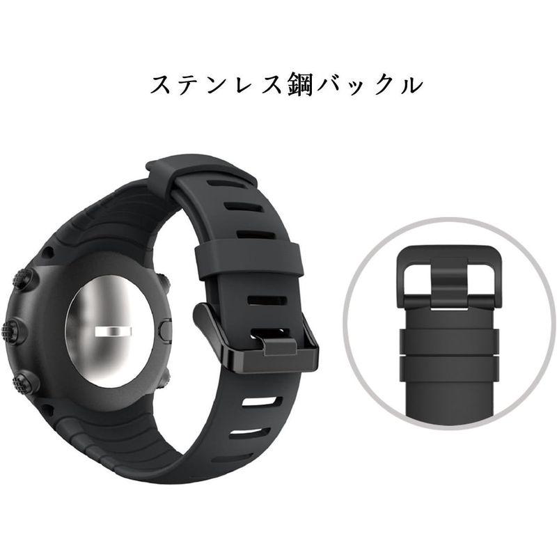 Miimall (ミーモール) Suunto Core スントコア バンド 高級 シリカゲル 製腕時計ストラップ/バンド 交換ベルトfor｜pipihouse｜07