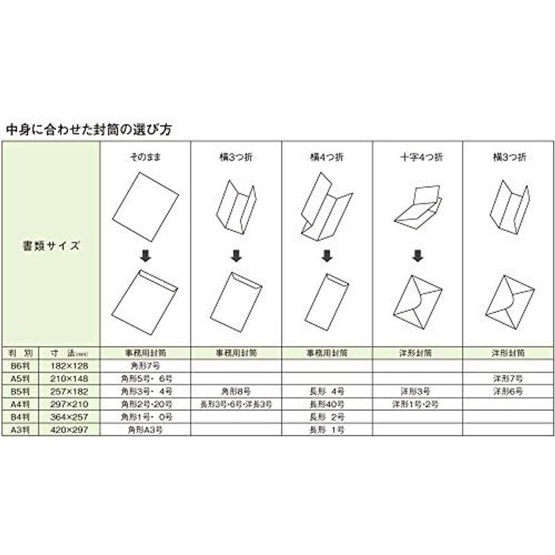 マルアイ 封筒 長形3号 長3 白封筒 ホワイト 100枚 PN-138W｜pipihouse｜12