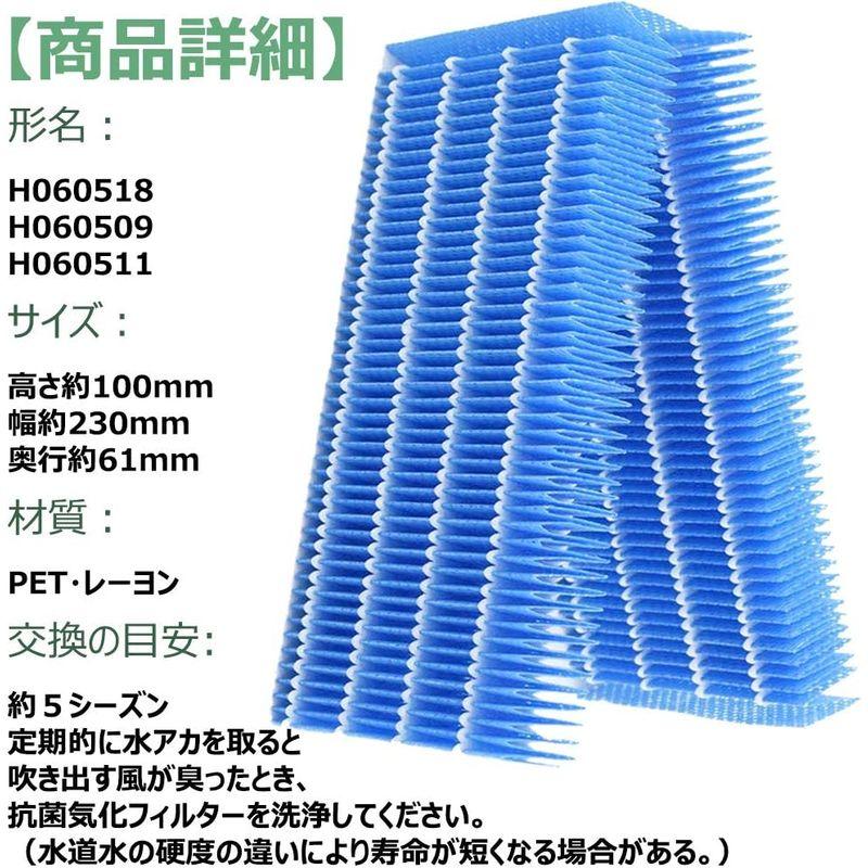 BBT H060518 フィルター H060509 H060511 抗菌気化フィルター 加湿フィルター 加湿器用交換フィルター 2枚入り｜pipihouse｜02