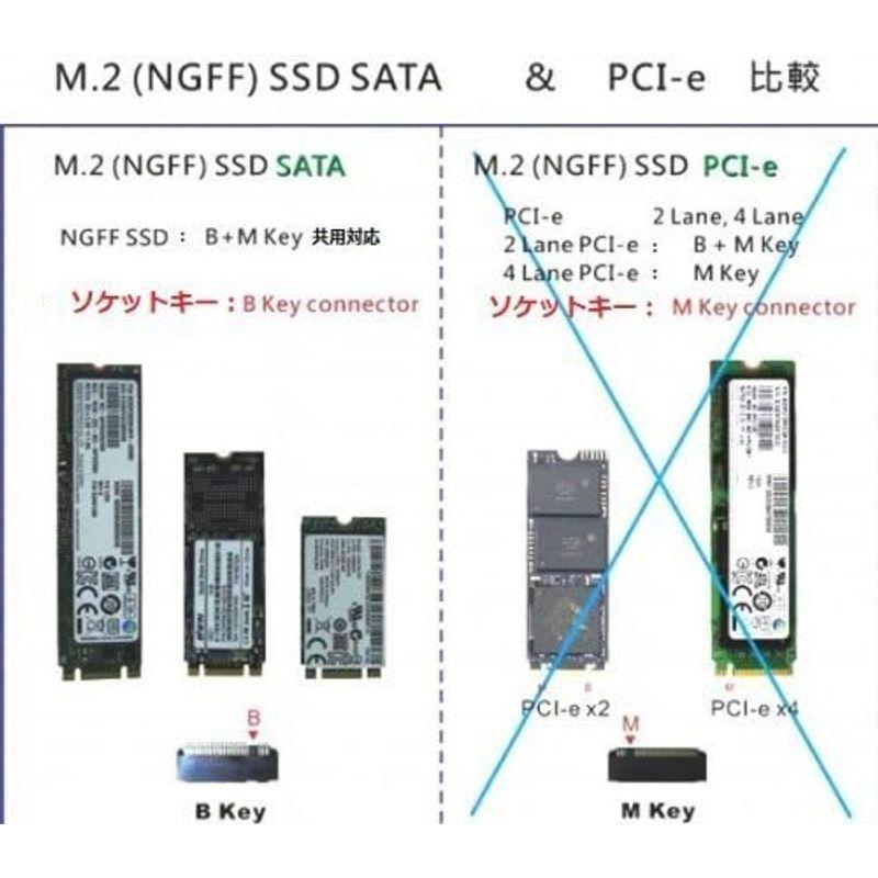 M.2 NGFF SATA → 2.5インチ IDE 44pin 9.5mm厚 変換ケース｜pipihouse｜06