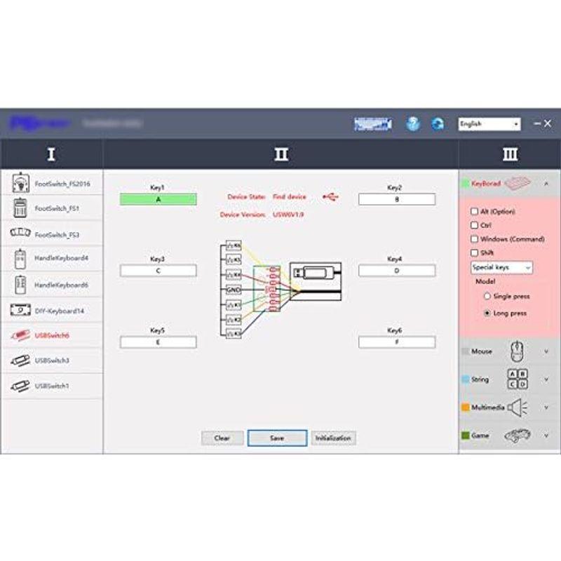 ルートアール 多機能 自作入力装置用USBスイッチケーブル 6スイッチ用 RI-SWCB6｜pipihouse｜05