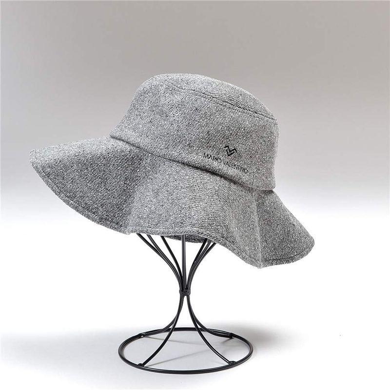 マリオヴァレンチノ 帽子 レディース シルク100％ つば広 UVカット 折りたたみ ハット 日本製 おしゃれ (グレー)｜pipihouse｜08