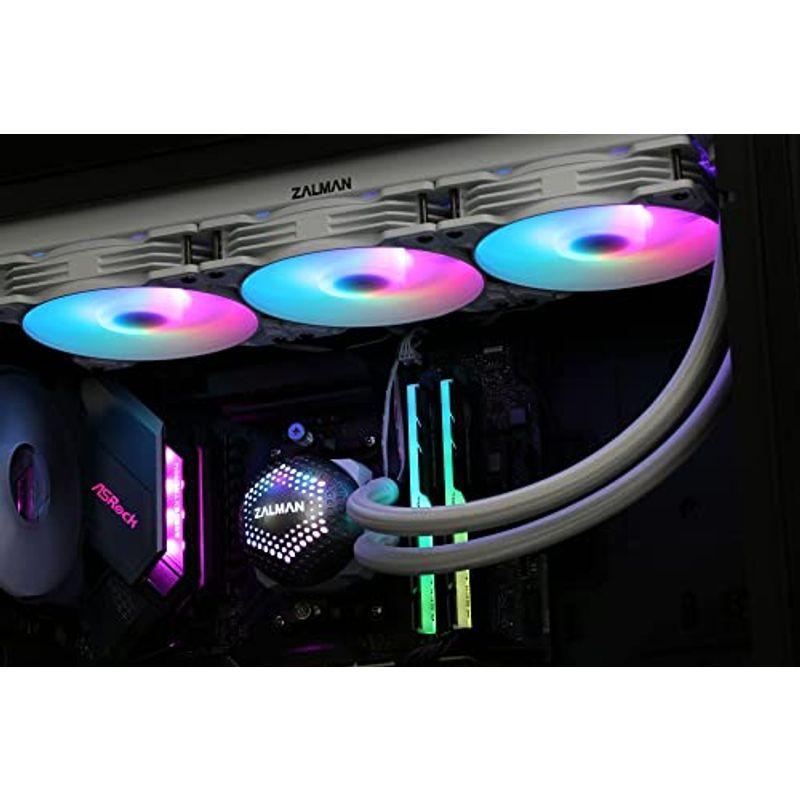 ZALMAN ALPHA 36 White 簡易水冷CPUクーラー ARGB搭載 HS1429｜pipihouse｜15