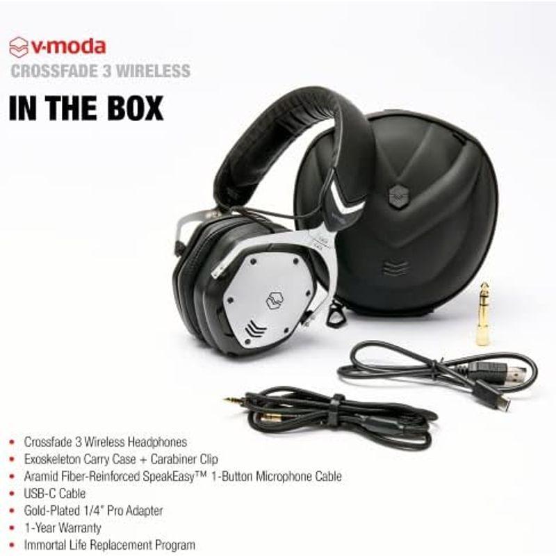 V-MODA Crossfade 3 Wireless XFBT3-MTBK Bluetoothワイヤレスヘッドホン マットブラック｜pipihouse｜02