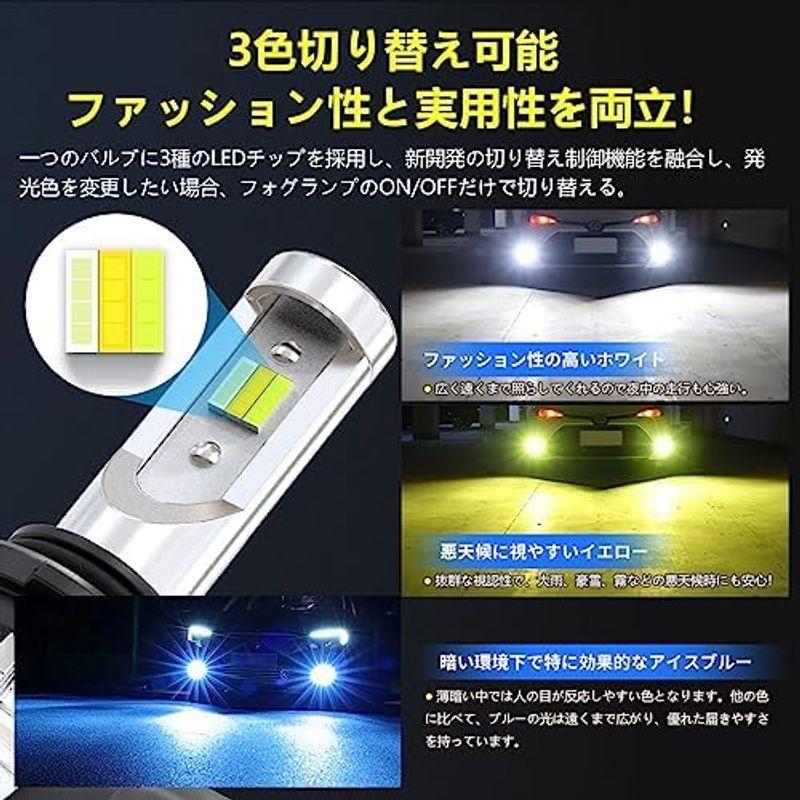 2023新登場Perrace h8 led フォグ 2色切り替え h11 led フォグランプ 2色切替 h16 led フォグランプ 2色｜pipihouse｜15