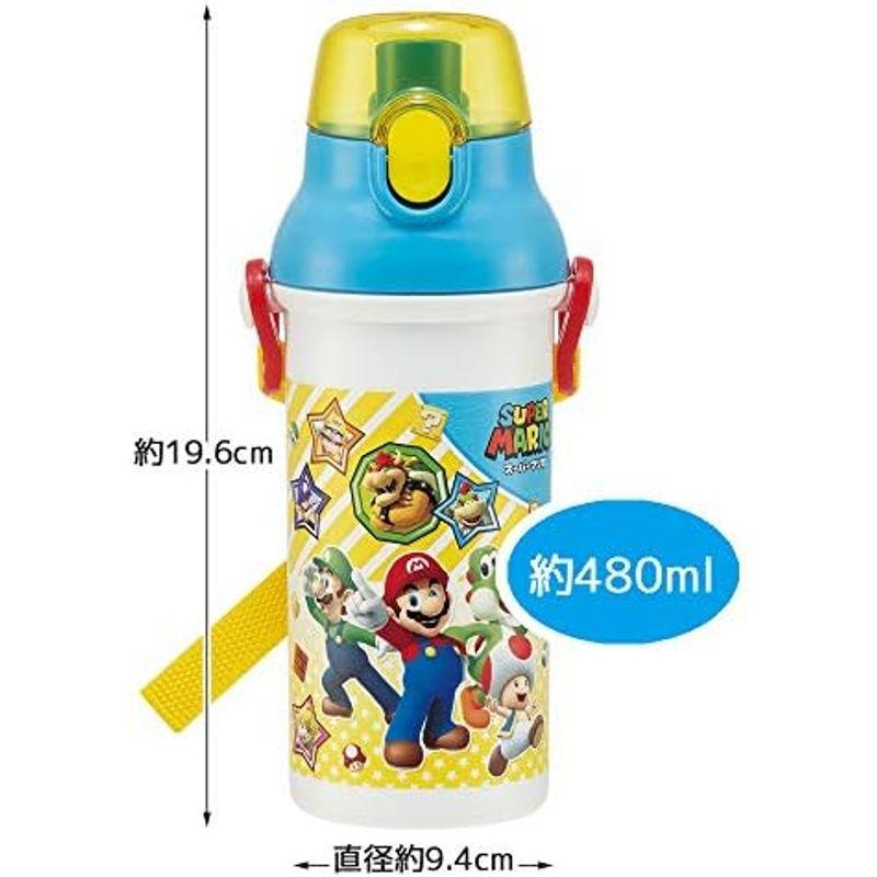 スケーター (skater) 子供用 Ag+ 抗菌プラスチック 水筒 480ml スーパーマリオ21 男の子 日本製 PSB5SANAG -｜pipihouse｜09