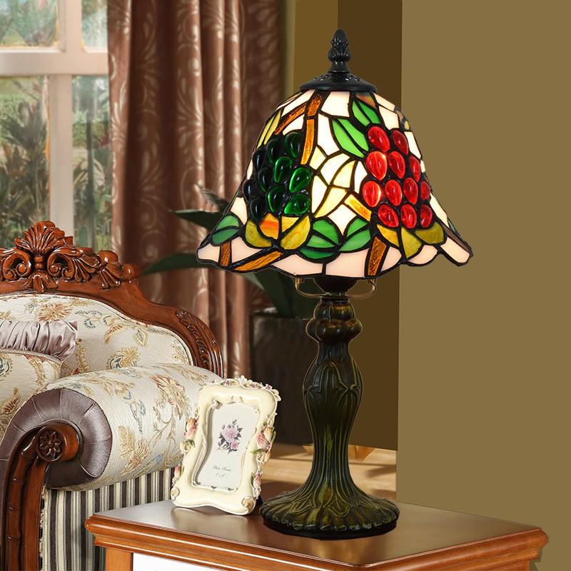 新発 卓上ライト 間接照明 テーブルライト 照明 デスクライト ナイトスタンド ガラス工芸 ベッドサイドランプ ステンドグラス スタンドライト 書斎 寝室 インテリア 絶対一番安い Nooitmeergrasmaaien Be