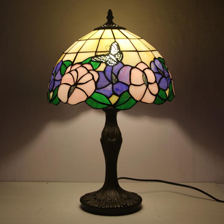 限定特価 豪華 卓上ランプ レトロ 照明器具 おしゃれ ステンドグラス 卓上ランプ テーブルランプ Led対応 照明器具 花柄 アンティーク 綺麗な卓上照明 おしゃれ レトロ ステンドグラス ガラス工芸 卓上ライト