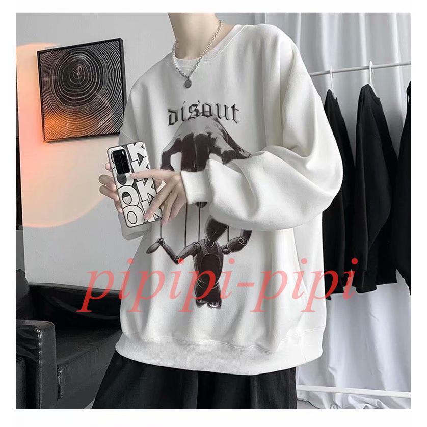 メンズパーカー ヒップホップ 欧米ストリート高級感tシャツ 春秋新作 大きいサイズ スポーツウェア上着 長袖スウェット ゆったり 青少年トップス カジュアル 宅送