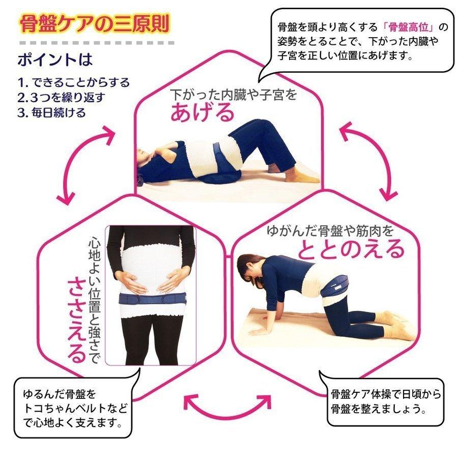 トコちゃんベルト2 S 腹帯 産前産後 骨盤ベルト マタニティベルト おまけ付 骨盤矯正 腰痛 らくらく骨盤ベルト ダブル巻き セット 妊娠中 アメジスト｜pippi｜12