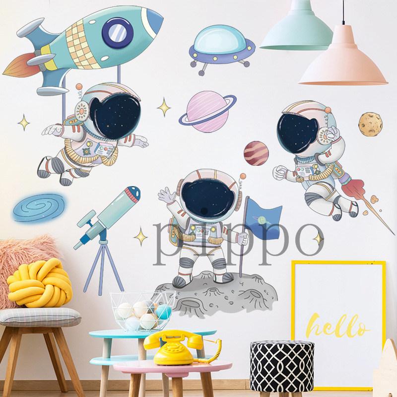 可愛い シール 剥がして貼る ポスター ウォールペーパー 壁紙 ウォールステッカー カートゥーン 宇宙飛行士 はがせる 子供部屋 cbm Pippo 通販 Yahoo ショッピング