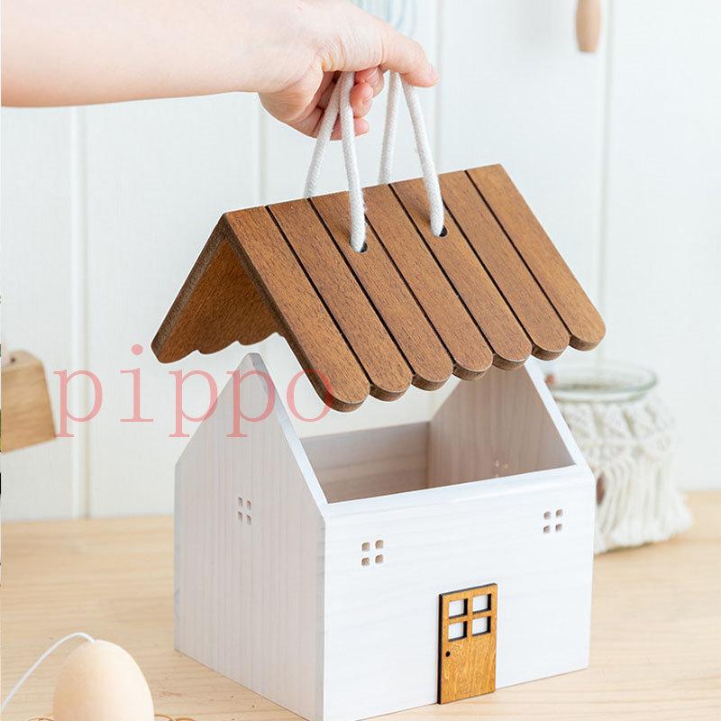 収納 ボックス ハウス模様 かわいい 小物 木製 収納ボックス 収納ケース 蓋付き おしゃれ 北欧風 Ins風 卓上置き 置き物 かわいい 机の上 新生活 整理整頓 fps Pippo 通販 Yahoo ショッピング