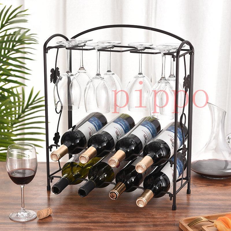 激安人気新品 ワインラック ワイングラスホルダー 8本 収納 8個 グラス 大容量 ワインホルダー ワインスタンド ワイン棚 鉄 インテリア おしゃれ 家庭用 お店 Discoversvg Com
