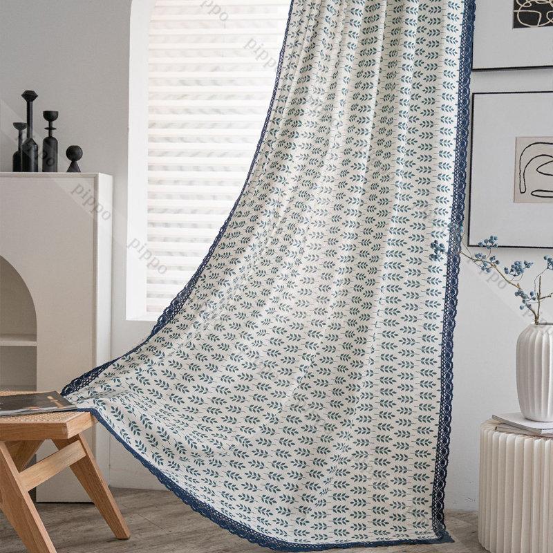 リーフ柄 カーテン 間仕切り 半分遮光 間仕切りカーテン ロング のれん 窓 ドア 仕切り おしゃれ 断熱 冷気遮断 洗える 巾幅150cm dgb Pippo 通販 Yahoo ショッピング