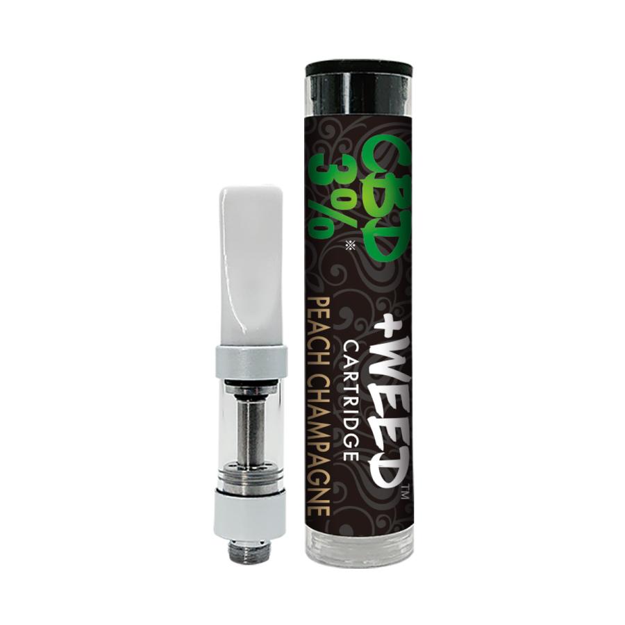 高評価！ ＋weed プラスウィード CBD vape ハーブ シャンパン CBD300mg 電子タバコ 1ml アイソレート 1個入 ベイプ  カートリッジ 濃度3% 喫煙具、ライター