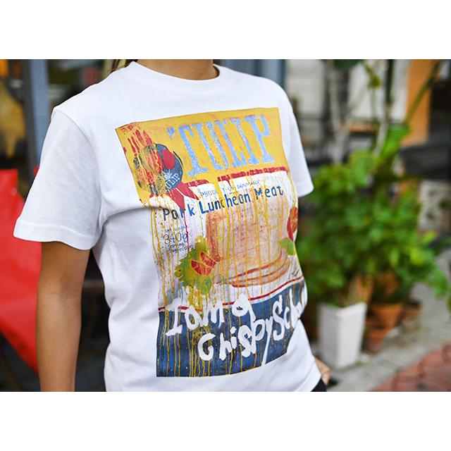 週末限定お値下げ！♡ohga チューリップTシャツ 公式】チューリップ カンTシャツ ホワイト ブラック S M L XL