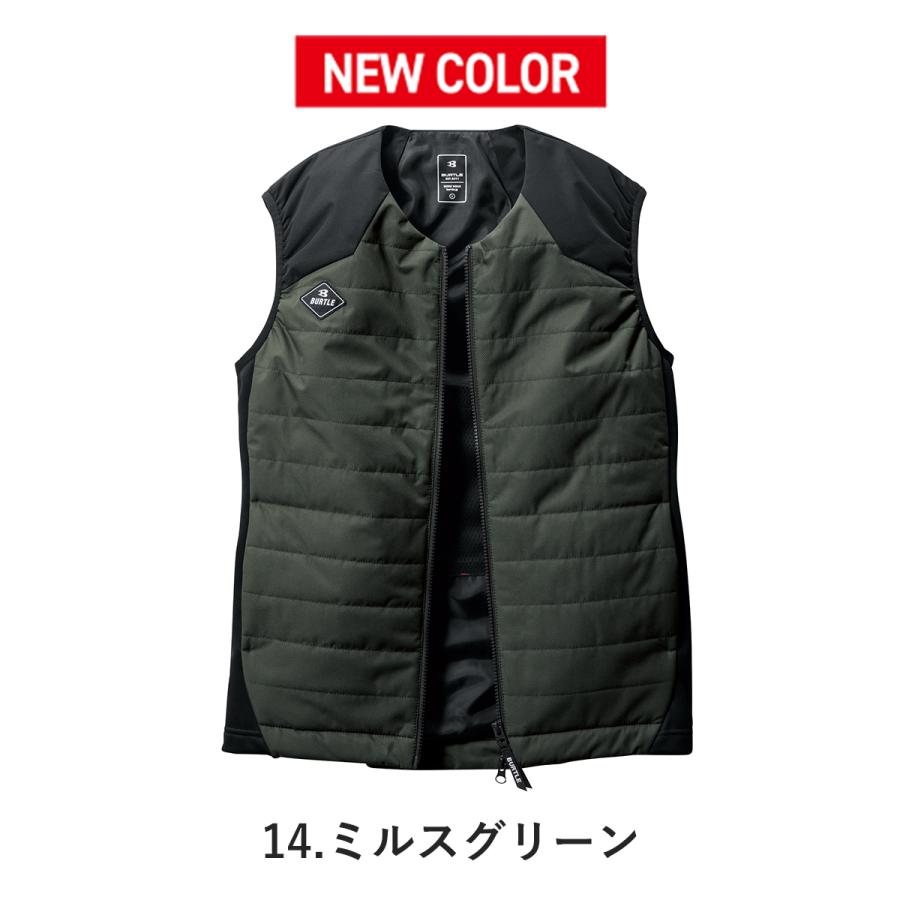 BURTLE（バートル） 新作 秋冬 XXL 大きいサイズ ヒーターベスト 防寒
